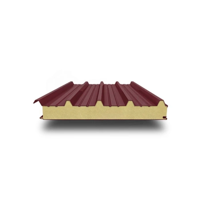 Кровельная сэндвич-панель с минеральной ватой, 1000х60 мм, 0.5/0.5, Текстурированный полиэстер