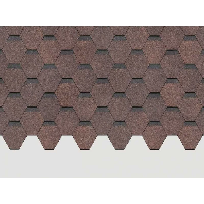 Гибкая черепица Docke STANDARD СОТА Коричневый