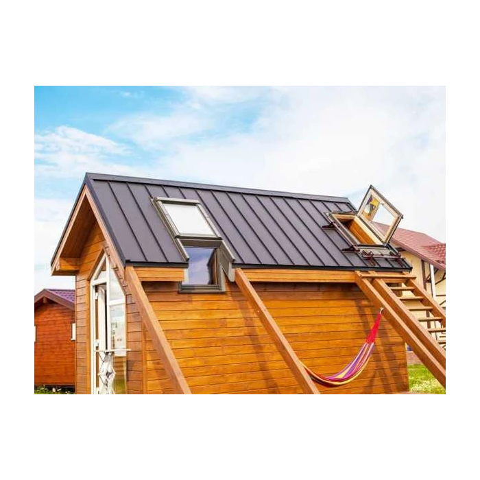 Фальцевая кровля Кликфальц mini Grand Line 0,5 GreenCoat Pural BT, matt RR 22 Транспортный Серый